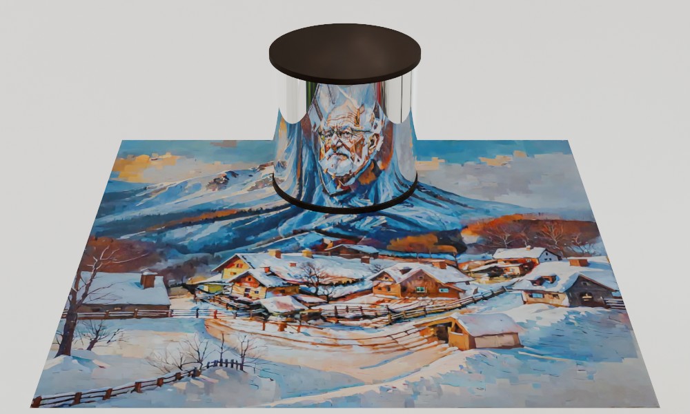 LookingGlass: Generative Anamorphoses via Laplacian Pyramid Warping
